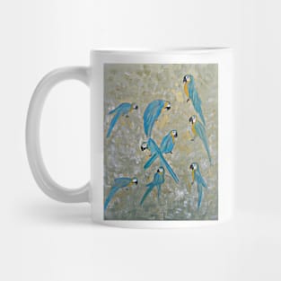 Gold and Blue Macaws Mug